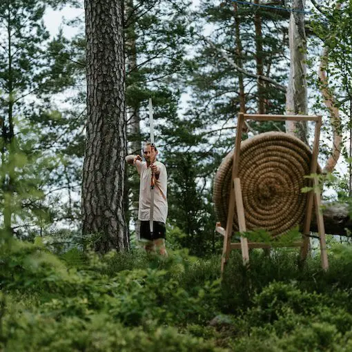 boogschieten nordic woods glamping